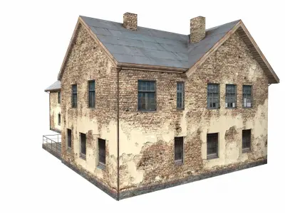 old house Low-poly 3D model 5