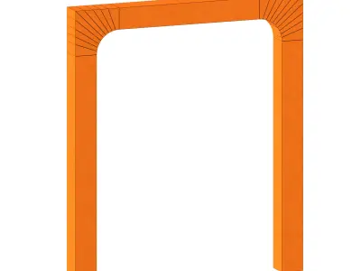 Set for creating arched structures 3D model