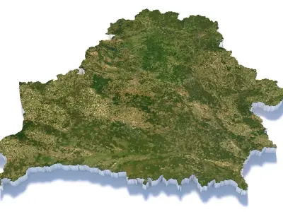 Belarus Country Terrain 3D model
