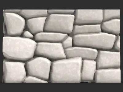 Crude Basalt Wall Geometry 3D print model purchase