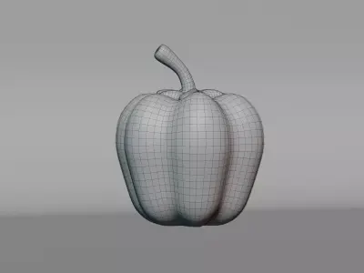Capsicum Low-poly 3D model