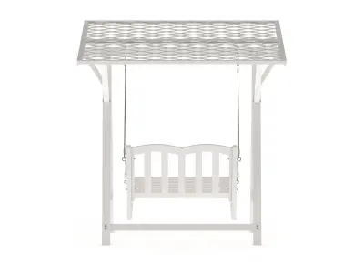 Wooden Swing Chair 05 3D model