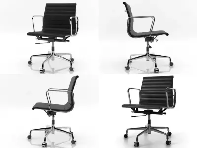 Aluminium chair 117 3D model