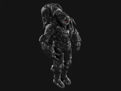  Combat Suit 03 - Dark - Backpack 