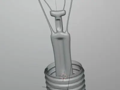 filament tungsten light bulb classic 3D model