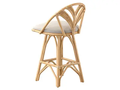 Lincoln brooks Tropicool Rattan Barstool  3D model