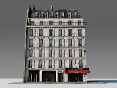 Corner Restaurant Building 3D model
