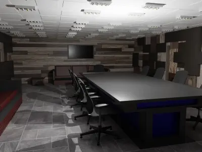 Conference Room  Low-poly 3D model