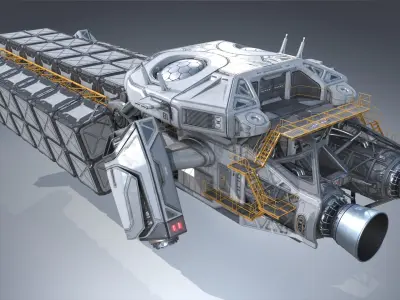  Sci-fi Cargo Ship Spaceship 