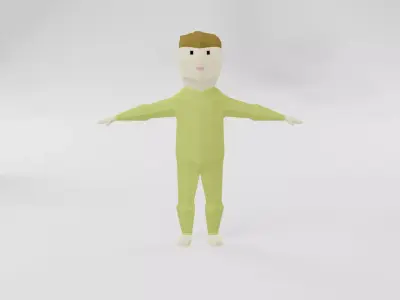 Boy in pajama Free 3D model