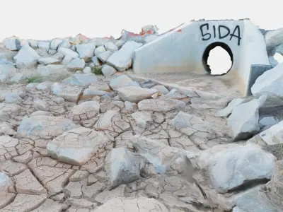 Desert Wash 3D Scan 3D model