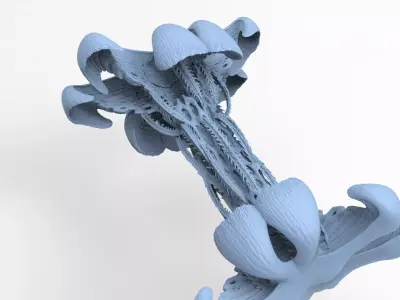 Alien ship shape 1  3D model