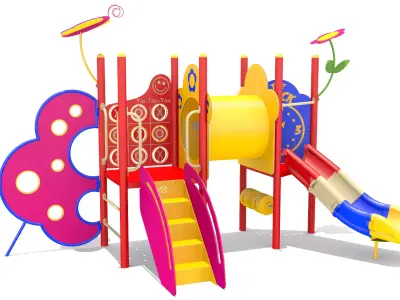 Kids Playground Low-poly 3D model order