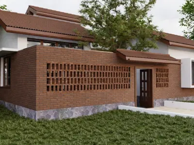 COURTYARD HOUSE 3D model