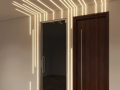 Wall Strip Lights Free 3D model