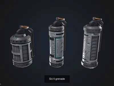 Sci fi weapon collection 3D Model Pack