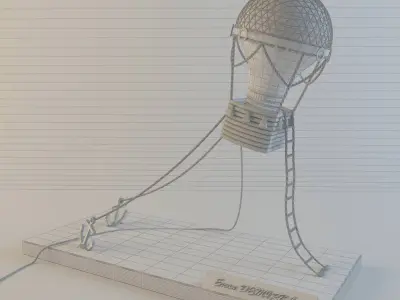 Desk Lamp 3D model