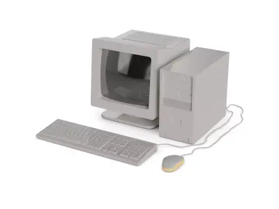Computer 90s 3D model