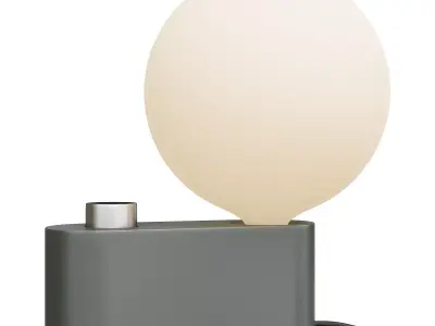 TALA ALUMINA TABLE LAMP WITH SPHERE  Low-poly 3D model