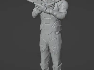 SCI-FI MALE FICTIONAL FUTURISTIC CHARACTER 3D print model