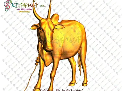 cow stl golden ox 3D print model