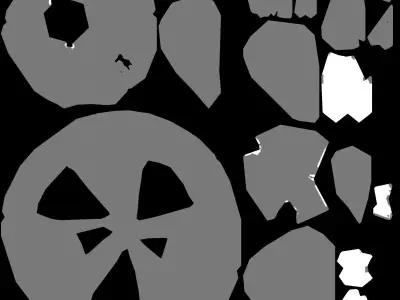 stylized Floating Islands Rocks  Low-poly 3D model Low-poly 3D model