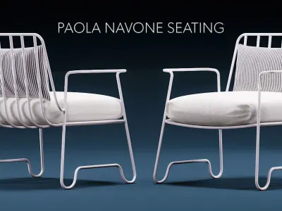 SOFA SET serex paiola napoleone seating 3D model