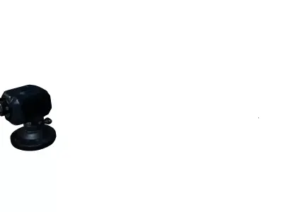 Advanced Industrial Camera System Low-poly 3D model