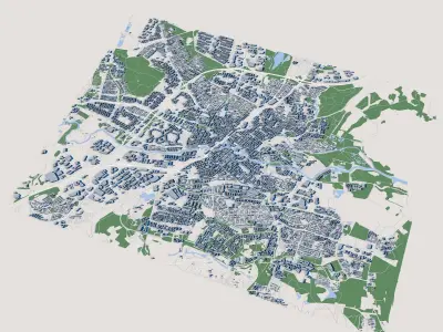 Orebro City Sweden 3D model