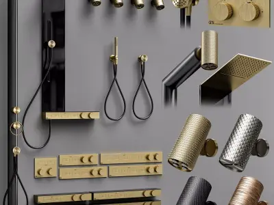 Gessi Hi-Fi and spotwater faucet collection S 3D model