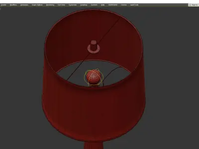 Chelsea House Bubble Glass Column Table Lamp Low-poly 3D model