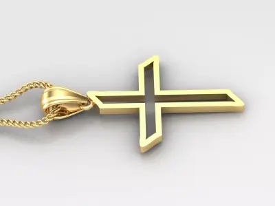 Cross Light Gold 4CP019 3DM STL 3D print model