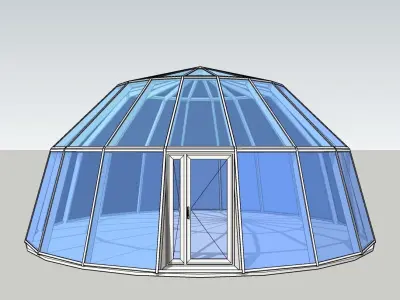 Greenhouse dome 3D model