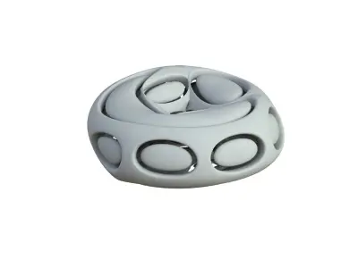 SciFi Cube Object No 66436 Low Poly Shape Low-poly 3D model