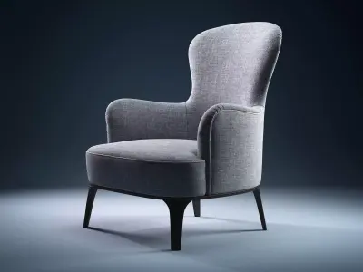 Memoire chair for living room 3D model