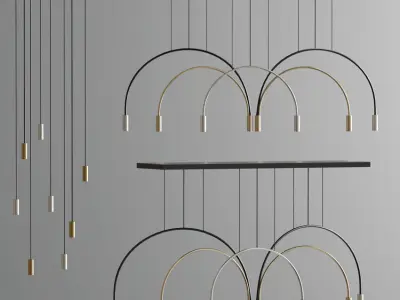 Volta Pendant Light 3D model