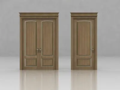 Door design Double and Single 3D model
