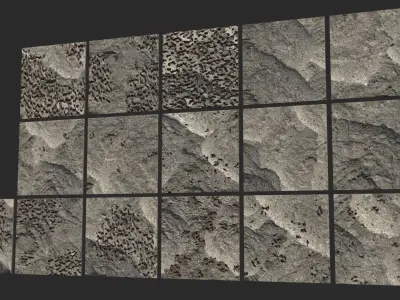 Damaged Walls Free 3D model