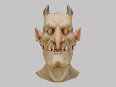 Gruff Goblin 3D Model Low-poly 3D model
