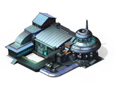 Crystal Palace - Repair Shop 3D model