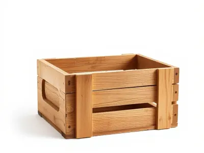 Rustic Wooden Crate Distressed Finish model pack Low-poly 3D model