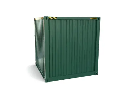 8ft Shipping Container 3D model