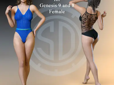 SD Body Pant Set for Genesis 9 and  8 female