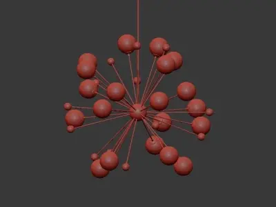 Magic Circus Sputnik Chandeliers 3D model