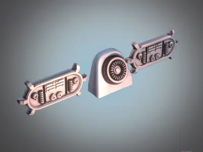 Star War Inspired Smugglers Hallway Modular Kit for 375 Figures 3D print model