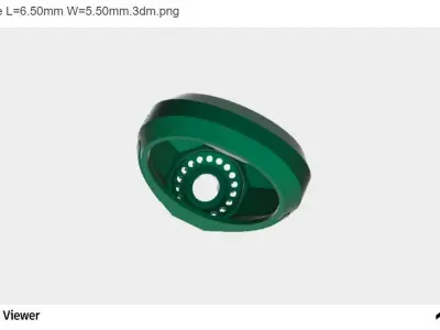 Men Ring with a Round Cut Center Stone 3D print model