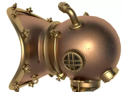Diving Helmet 3D model