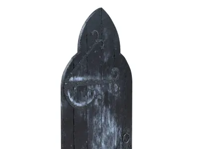 Castle Door 05 Low Poly Realistic Low-poly 3D model