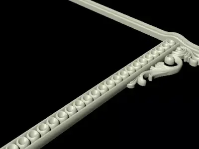 carved frame for mirror 3D model