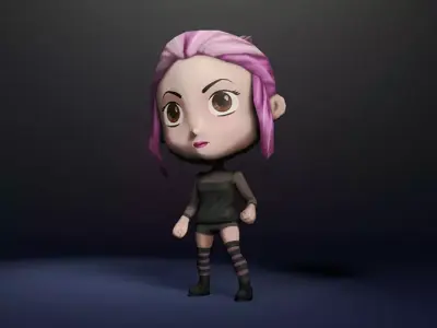 3D character - Sheela Low-poly 3D model